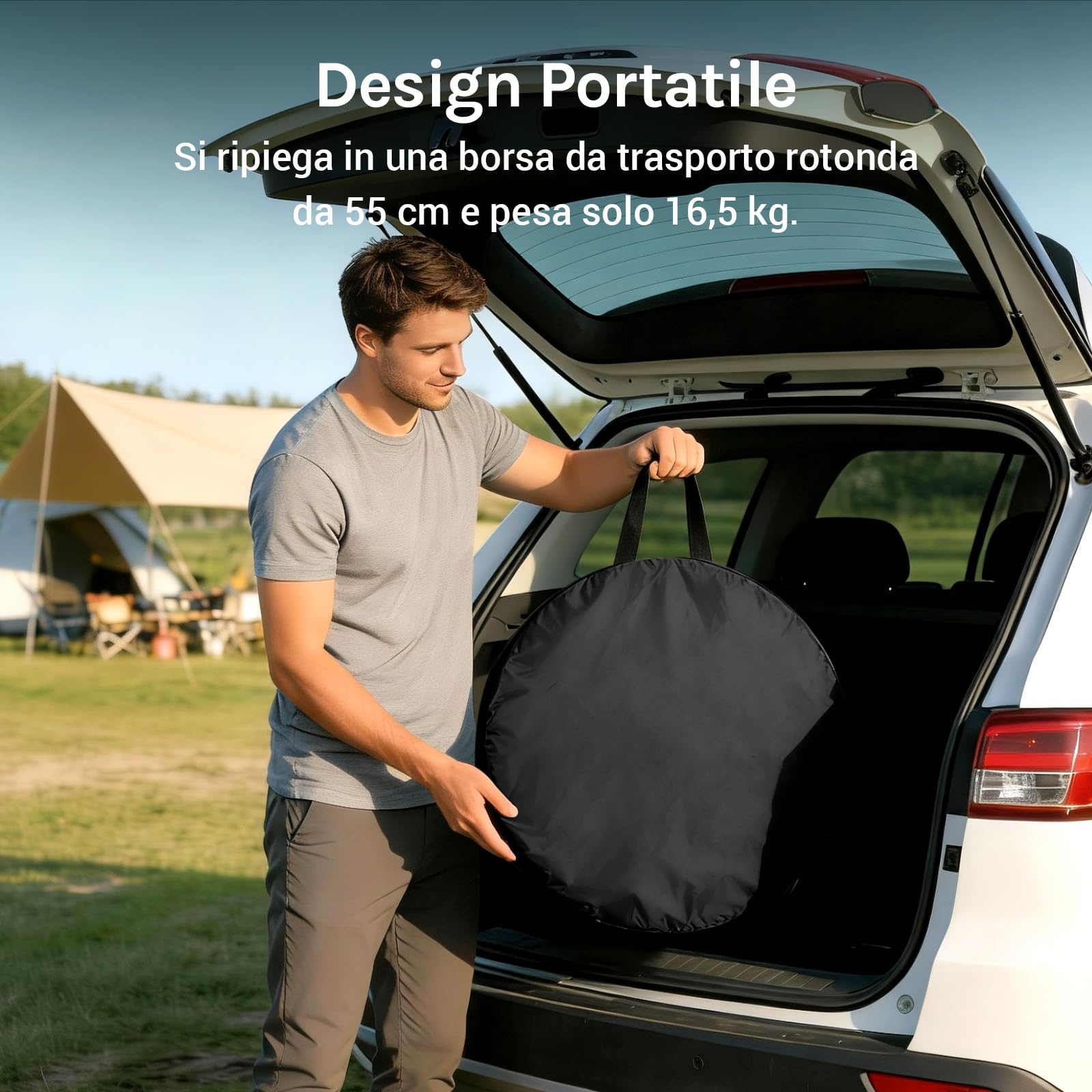 Wolfwise Tenda Pop-Up 120x120x190 cm Campeggio Spiaggia Spogliatoio