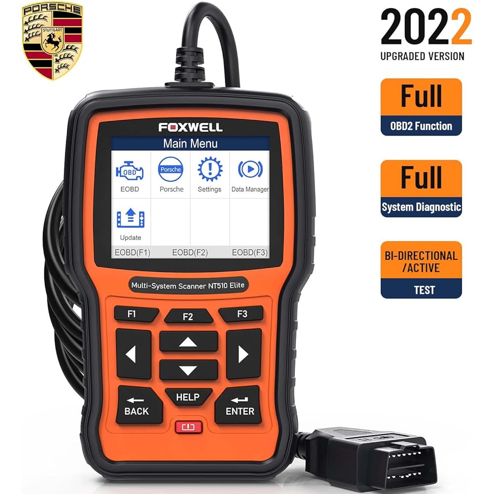 33/mo Finance Porsche OBD2 Scanner All System FOXWELL Scanner NT510
