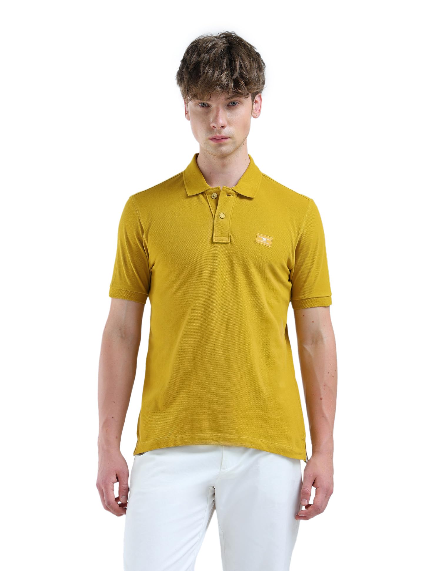 flying machine Men's Regular Fit Polo T-Shirt | Solid Pattern-picture-28