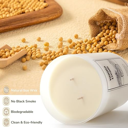 Miniatura 2 de Goodpick Vela perfumada de vainilla de 22 onzas, velas decorativas para fragancia del hogar, regalos para mujeres, regalo de Navidad, cumpleaños,