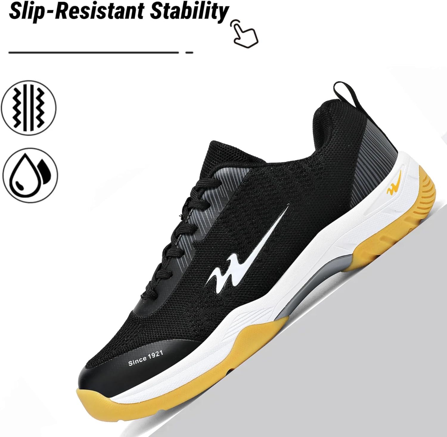 cungel-Tennis-Badmintion-Pickleball-Shoes Unisex No-Slip Pickleball & Tennis Shoes | Lightweight Breathable Court Shoes for Men and Women - Image 5