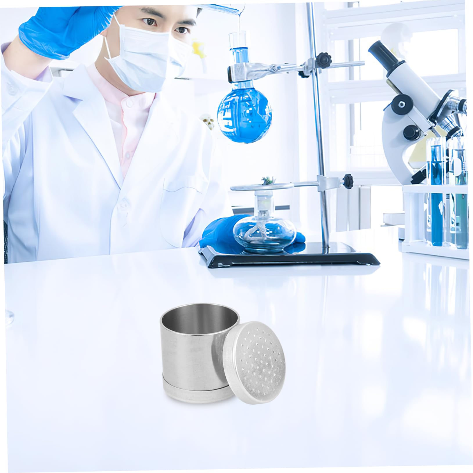 Cabilock Stainless Steel Soil Sampler Tool Garden Care Supply Soil Test Kit for Lawn Garden