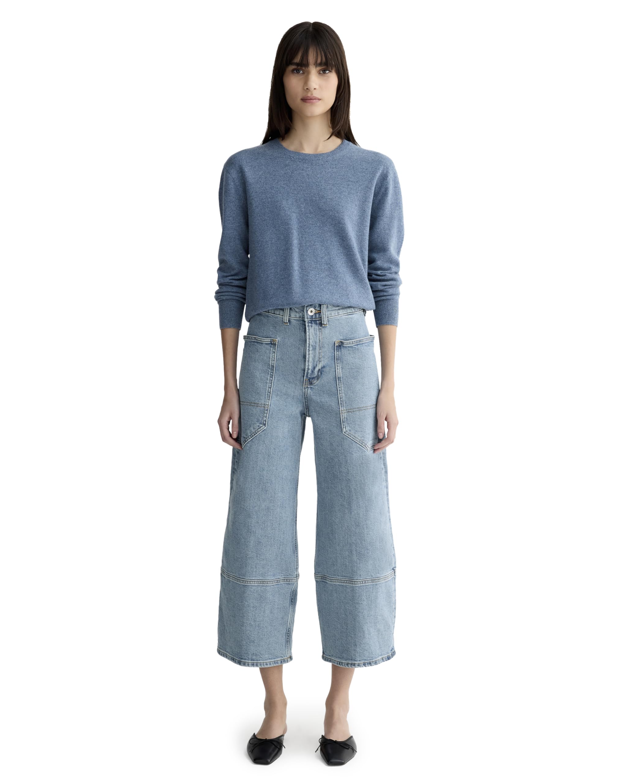 Photo 1 of Everlane The Way-High Gardener Cropped Jean - Shallow Beach