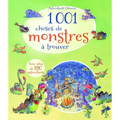 1 001 choses de monstres &agrave; trouver - avec autocollants