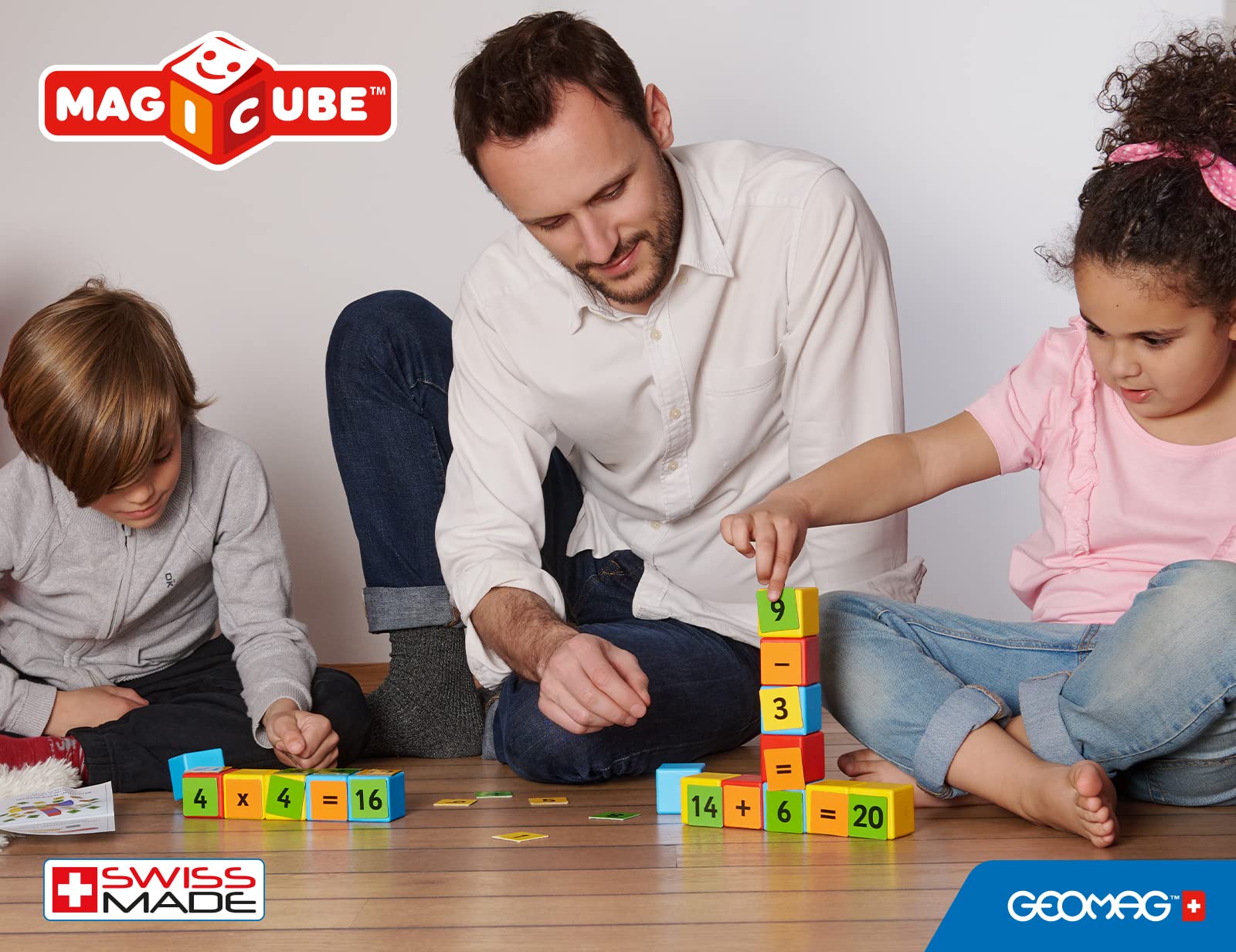 Geomag 257 Magicube Math Building Recycled Clips 61