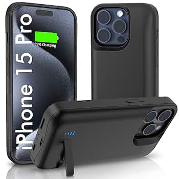 Amazon.com: Battery Case for iPhone 15 Pro, Real 7000mAh