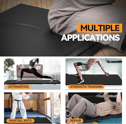 Miniatura 5 de Auto Dynasty Alfombrilla plegable de EVA plegable para mecánicos, almohadilla de espuma de 1.5 pulgadas de grosor con asas de transporte portátiles