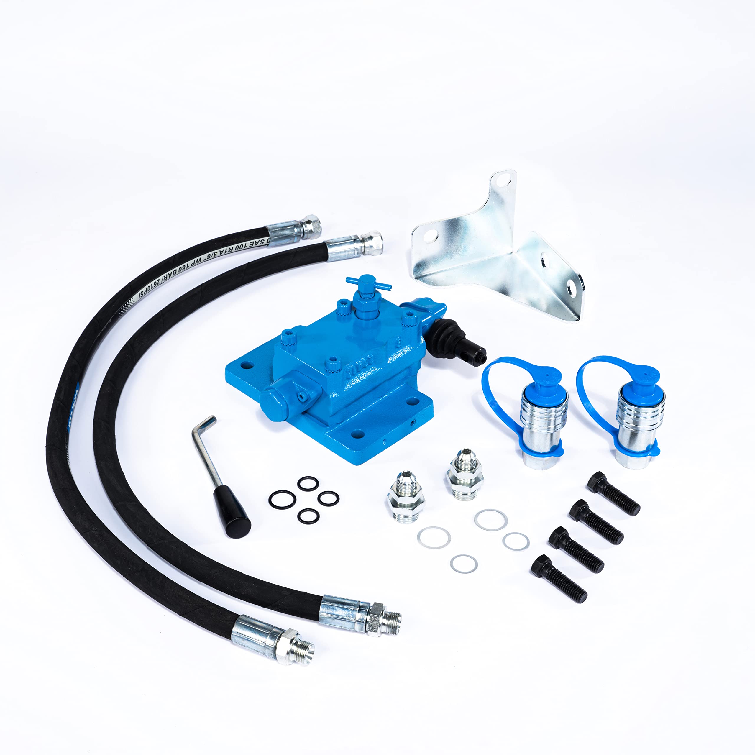 Kit Distributore Ausiliario 1 Leva Compatibile per Trattore Ford 5000, 5600, 6000, 6600, 7000, 7600 …