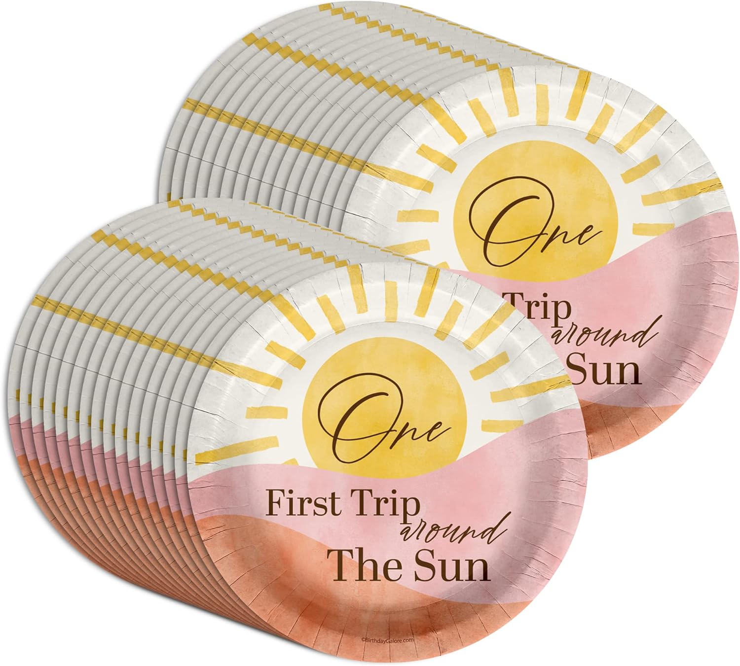 First Trip Around the Sun 1st Birthday Large 9" Paper