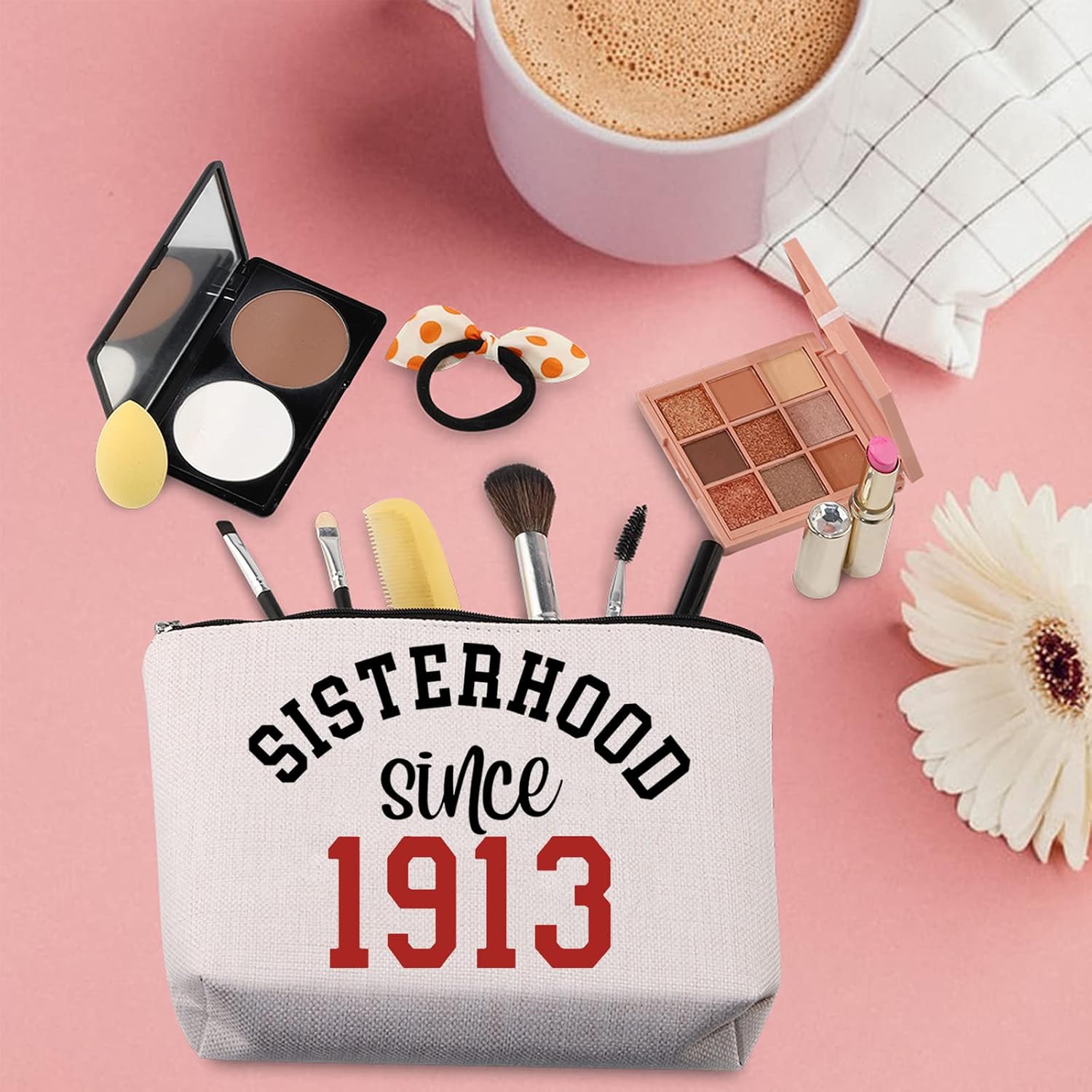 TSOTMO Sisterhood 1913 Gift Sorority Greek Gift Sisterhood Since 1913 Cosmetic Bag Gift For Best Sister Sisterhood Sorority gift (Sister 1913) image 5