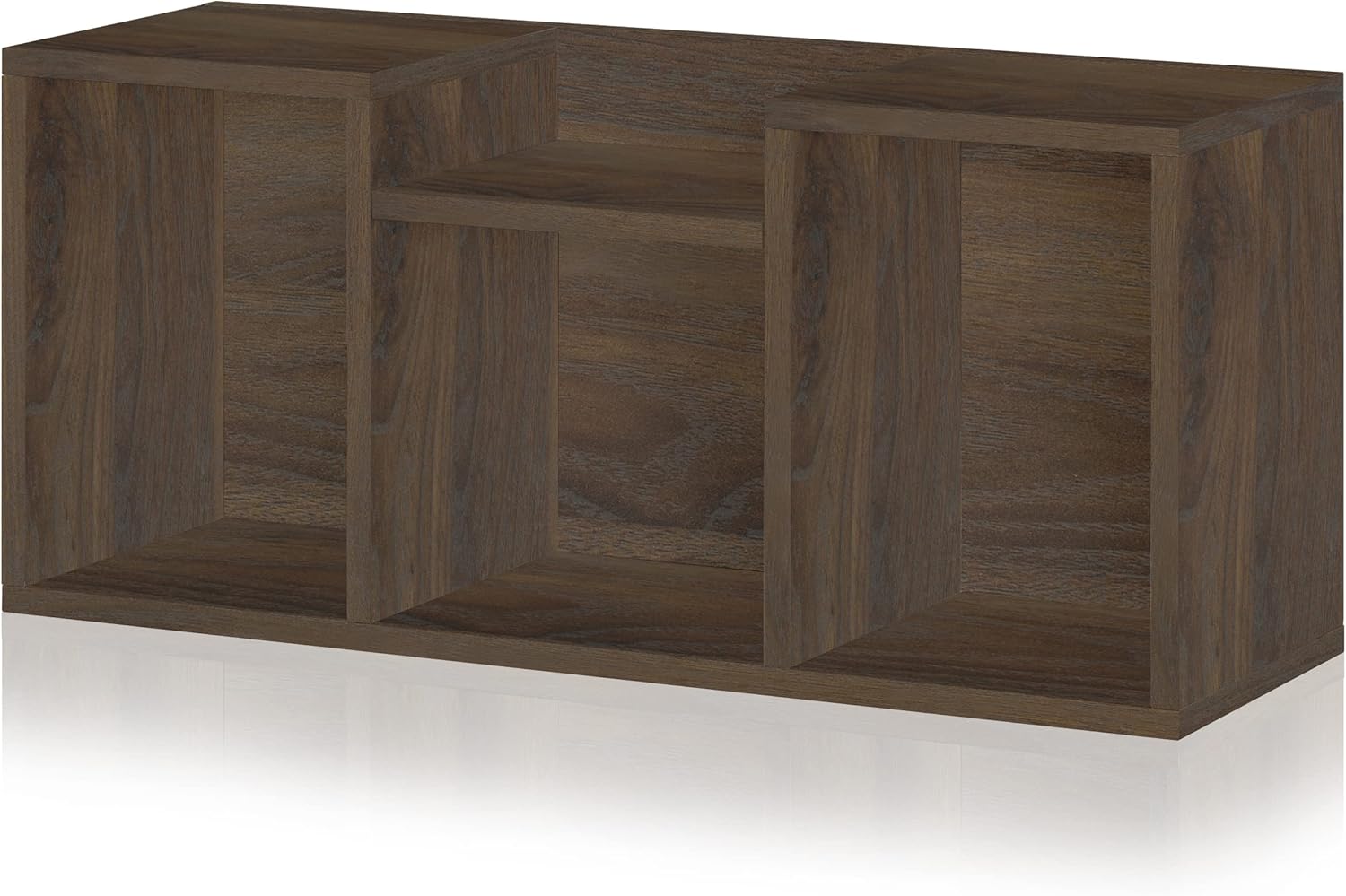 Amazon.com: Way Basics Stacking 3 Cubby Bookshelf Storage Organizer ...