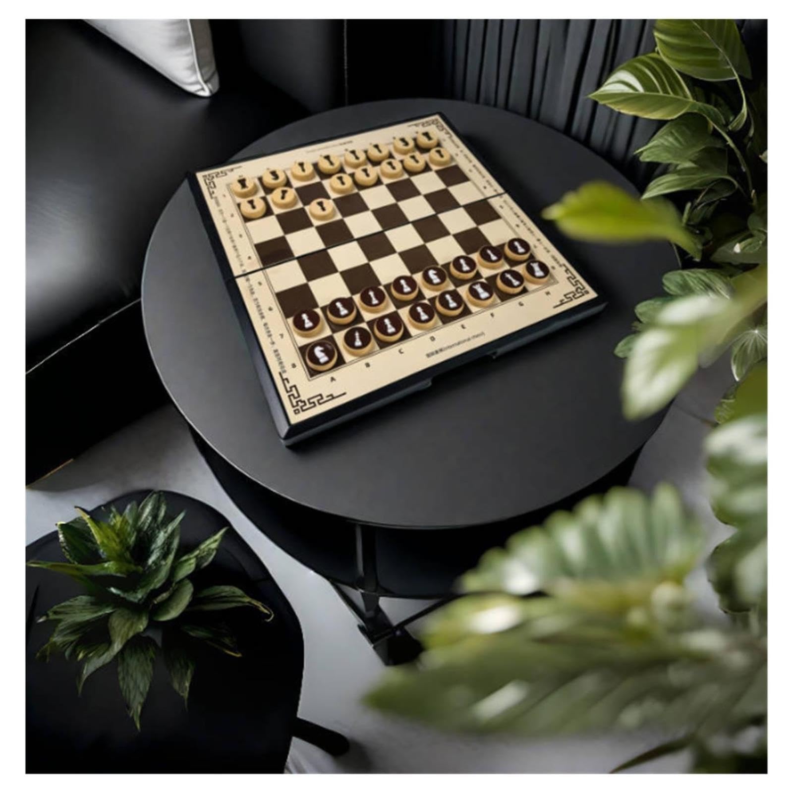 Kit d'échecs magnétique Pliable Compact, Aimant imprimé