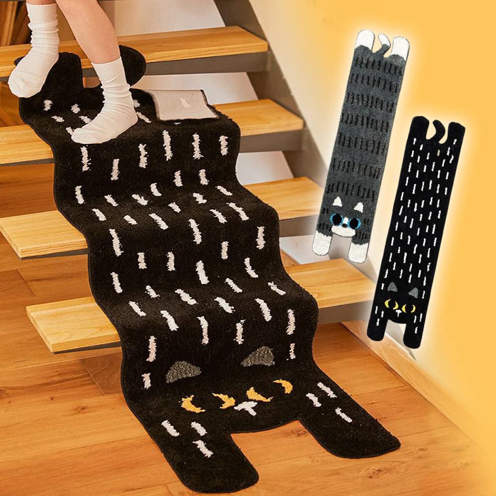 Tapis de salle de bain chat long et absorbant pour douche et chevet
