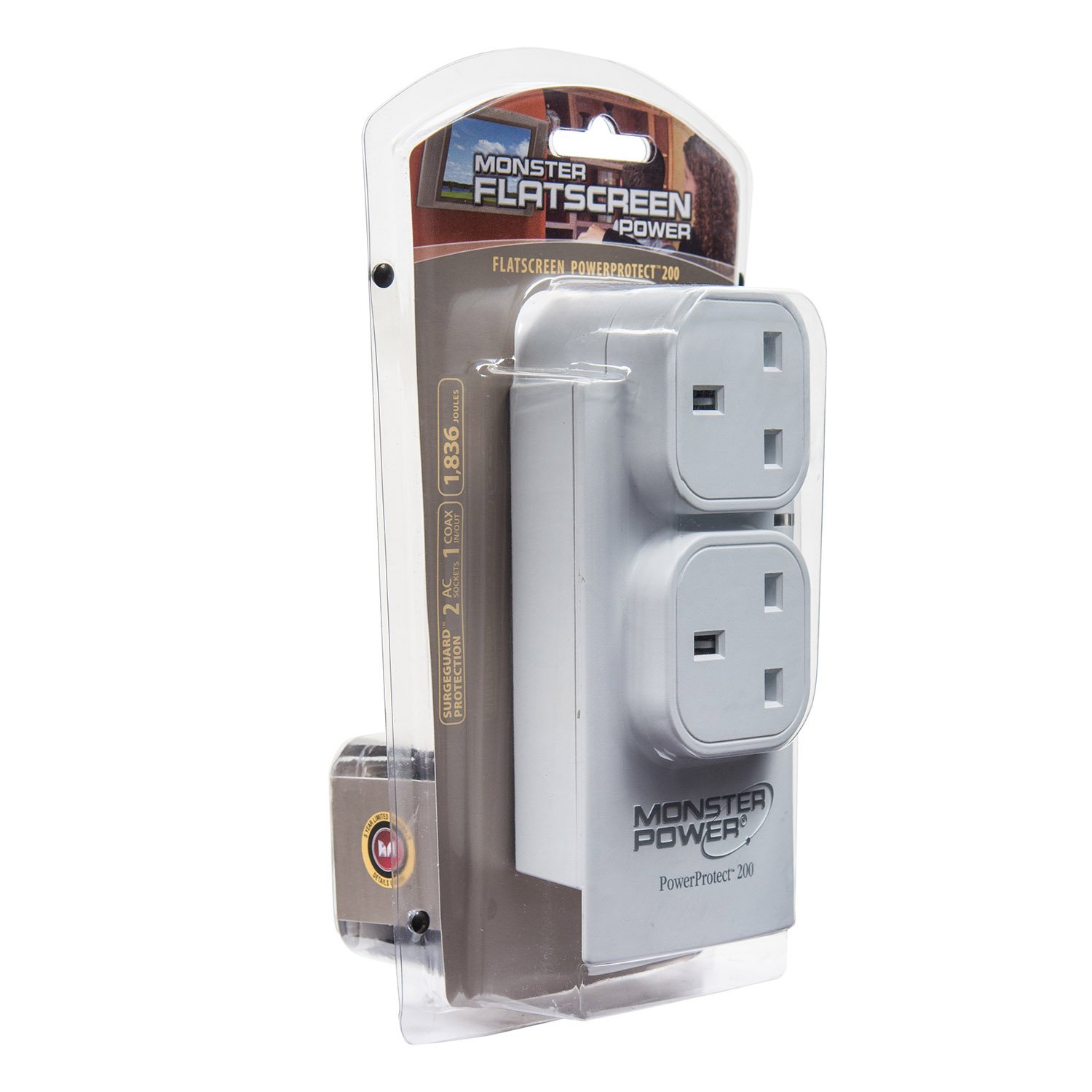 Monster FS AVFL200 UK FlatScreen PowerProtect 200- White