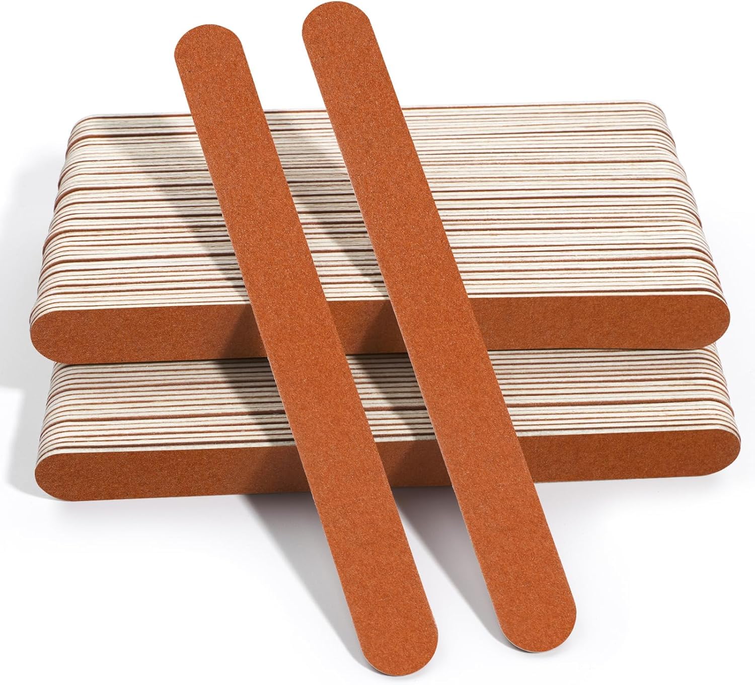 KIRA Nail File Large Emery Boards for Nails, 180 Grit Nail Files for Natural Nails, Thin Emory Nail File Pack Manicure Tool for Home Use 100PCS-image-9