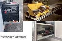 Vista 7 de 1 par de guías de cajón resistentes de 20 pulgadas y 500 libras con tornillos, montaje lateral, extensión completa, 3 rodamientos de bolas