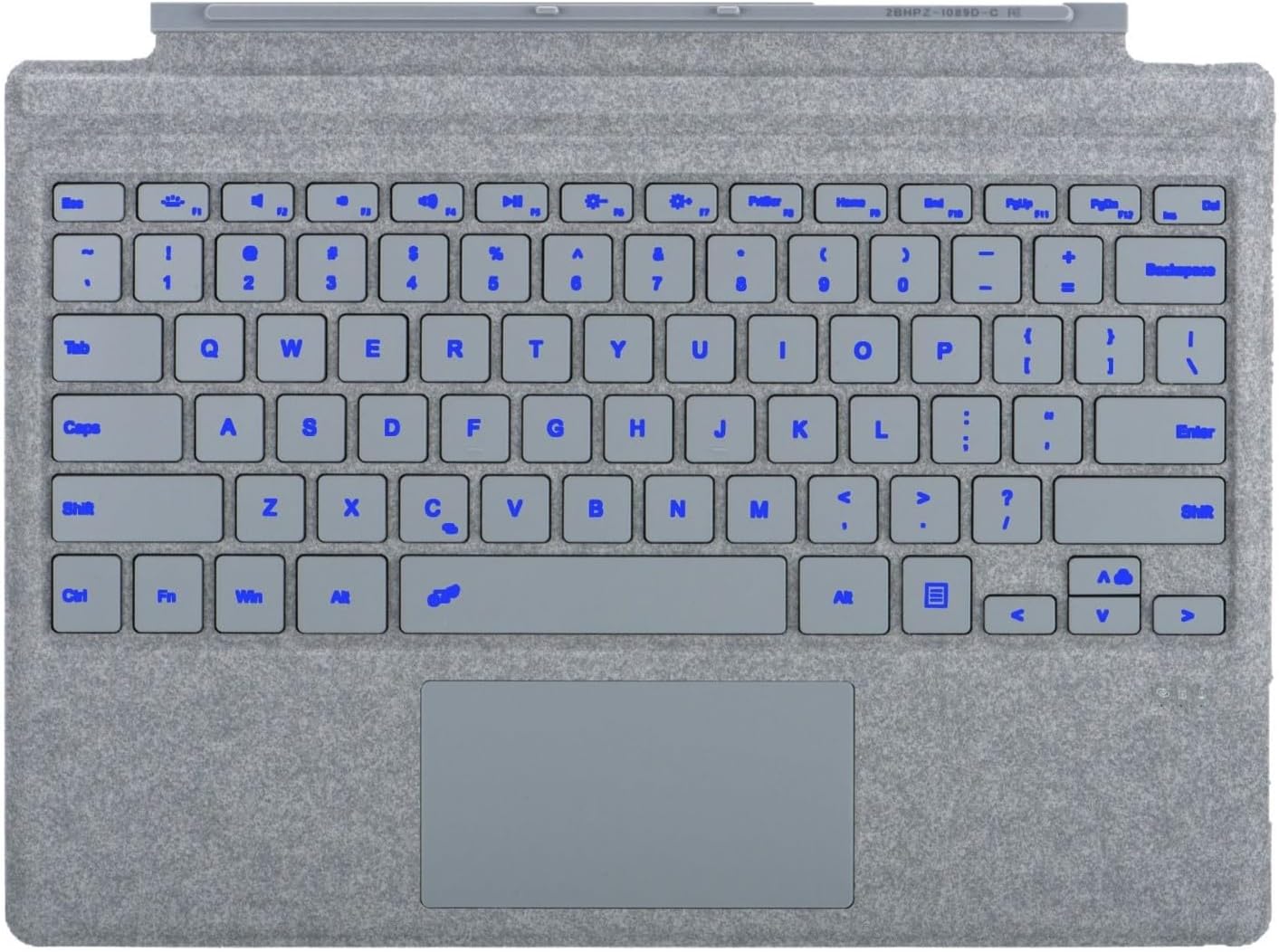 Applicable to Microsoft SurfacePro34567 + Colorful Backlight Magnetic Wireless Bluetooth Keyboard Cover Ultra-Thin Mute (Magnetic Suction/Backlight -Pink)