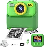 masterbee Kid Camera Instant Print Photo, Birthday Gifts for Girls and Boys, Kids Digital Camera Toys, 1080P HD Video, 3 4 5 6 7 8 9 10 11 12 Year Old Boy Gifts/Girl Gifts