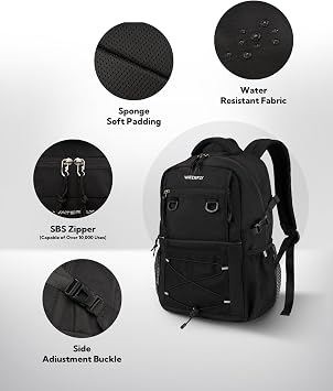 WATERFLY Travel Hiking Casual Backpack: 22L Lightweight Everyday Outdoor City Daypack College Bookbag for Women Men