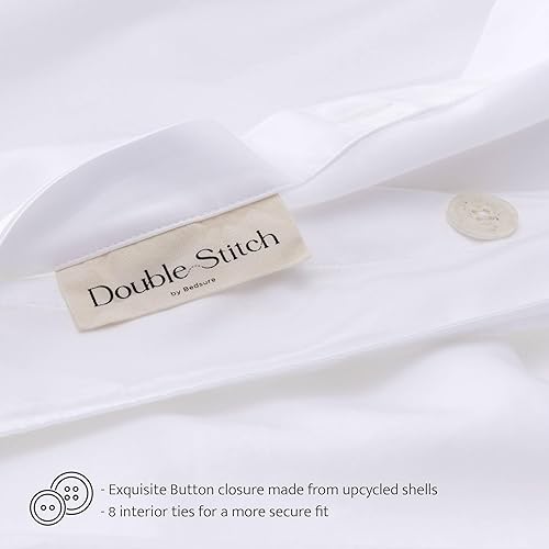 Miniatura 4 de Juego de funda de edredón de algodón Tencel, funda de edredón de lujo, suave, texturizada, eucalipto lyocell, perfecto para regalo de inauguración