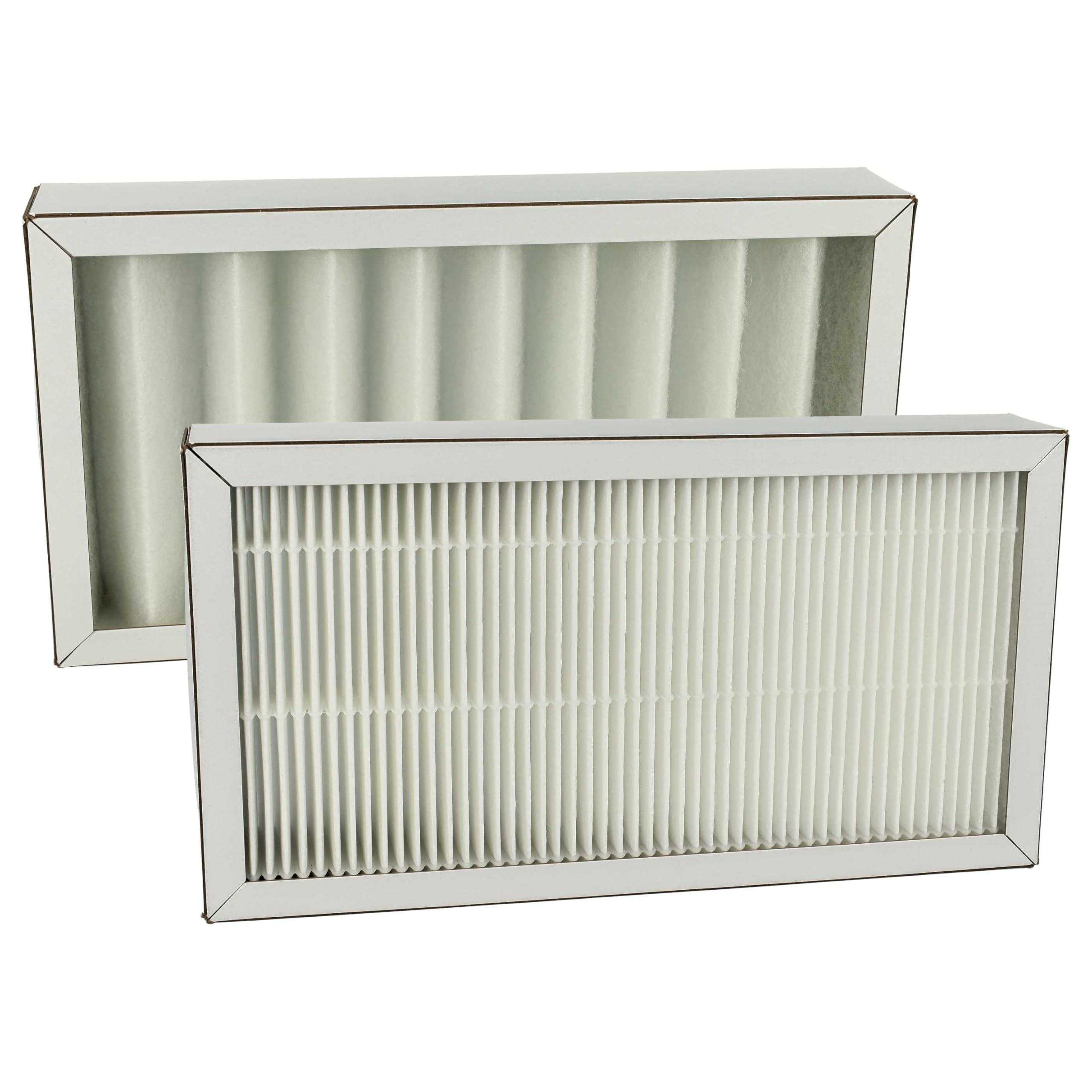 vhbw Filterset Ersatz für Pluggit APFG4F7-190 für Lüftungsgerät - Luftfilter G4 / F7 (2 Stück), Weiß