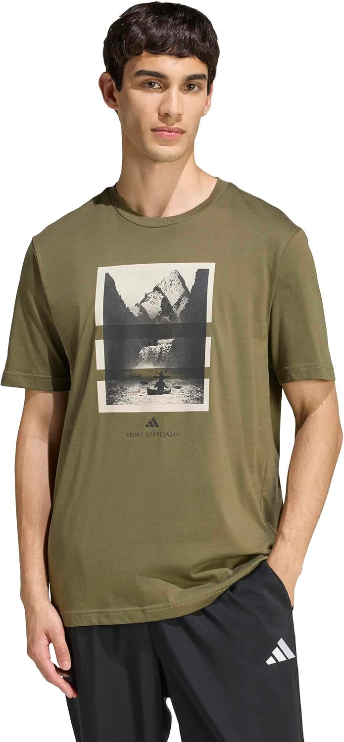 adidas Mens Outdoor Kayaking Graphic T-Shirt