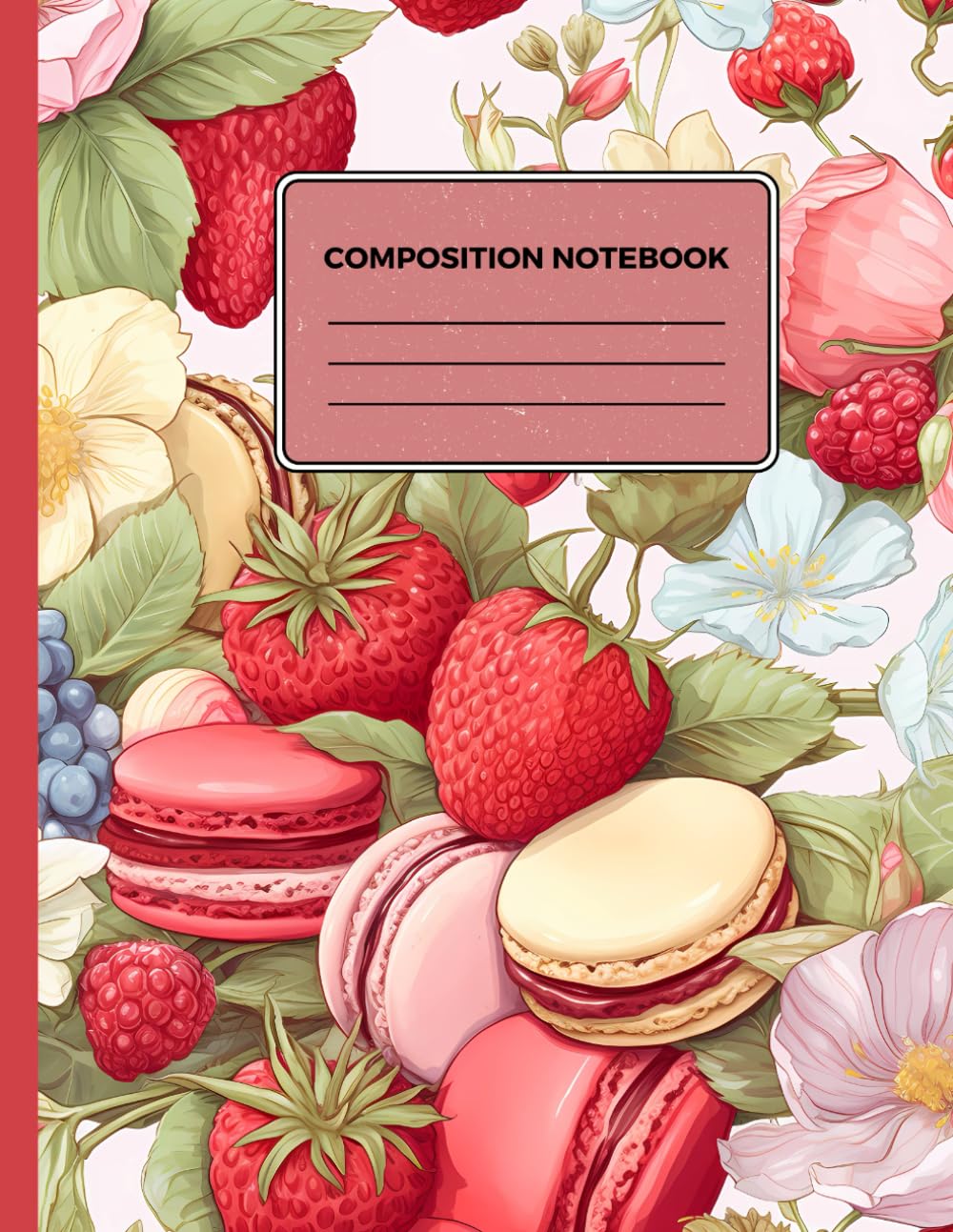 Cahier de composition macaron idée cadeau anniversaire originale