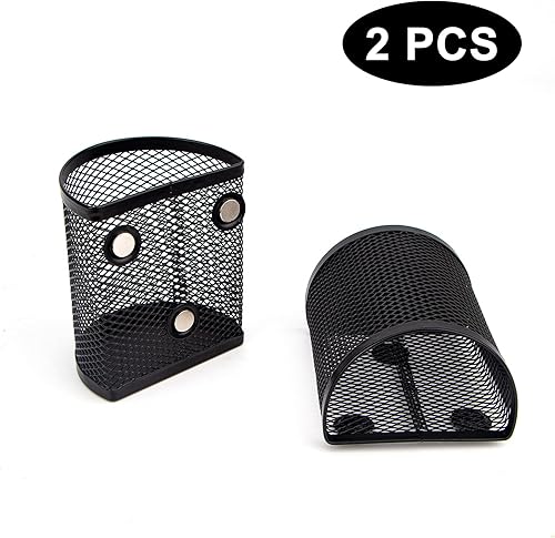 Miniatura 4 de Portalápices, organizador de oficina con 3 compartimentos, organizador de casillero de malla metálica, taza para bolígrafo para oficina,