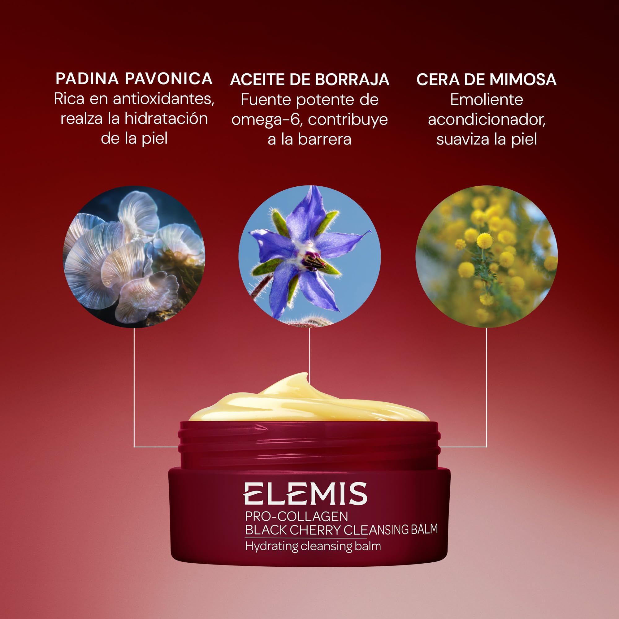 Elemis Pro-Collagen Balsamo detergente 100g – viso detergente profondo per una pelle radiosa, balsamo fondente per il trucco