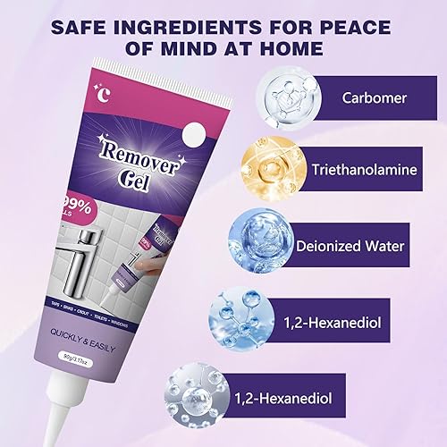 Miniatura 2 de Gel removedor de limpieza, potente gel de limpieza para el hogar, adecuado para espacios de azulejos de baño y cocina, altamente eficaz en