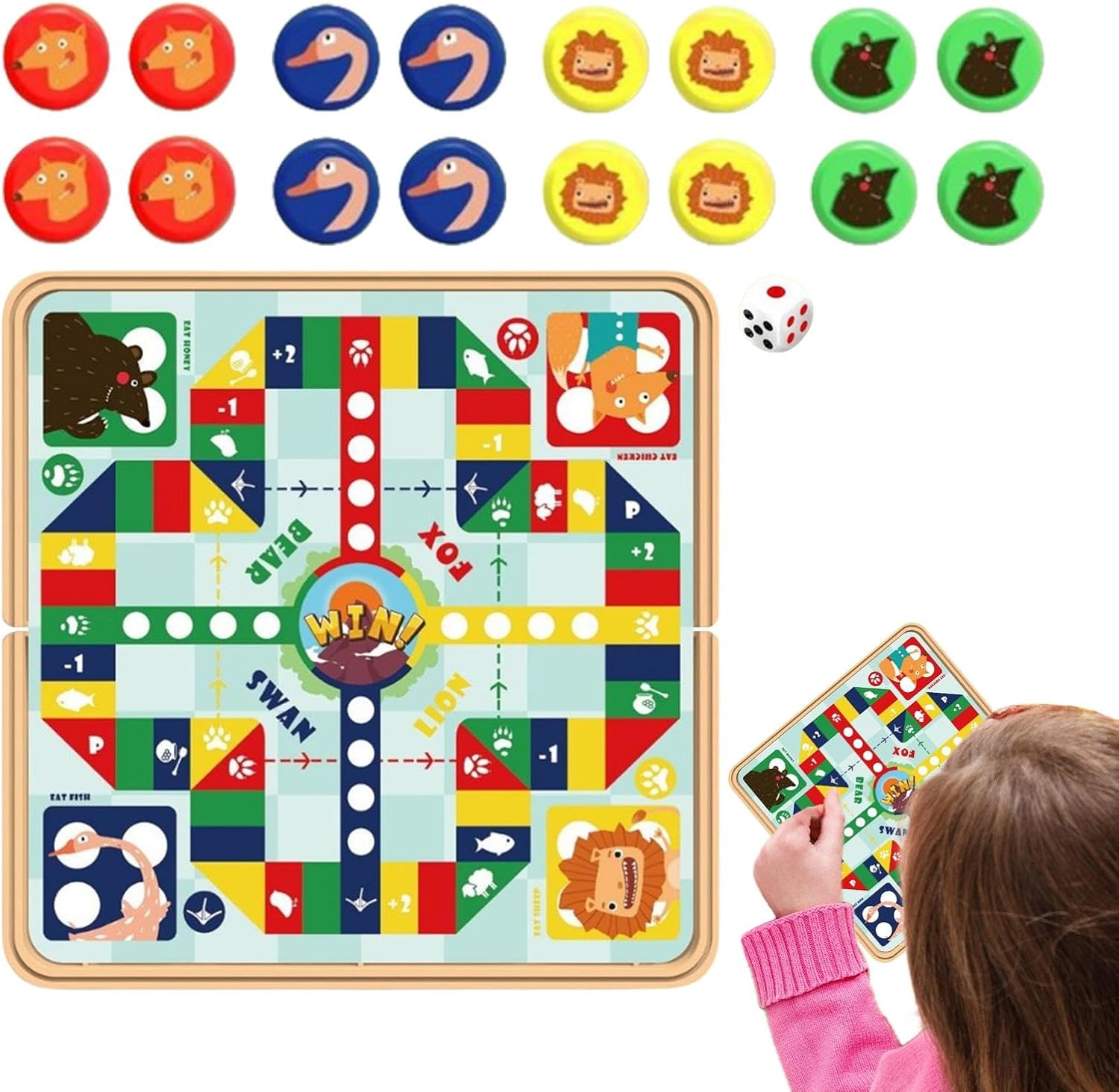 Magnetic Game Chess | Foldable Small Magnetic Flying Chess Built-in Magnets - Table Top Pocket Board Game For Friends Family