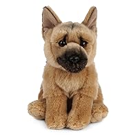 Living Nature Pastore Tedesco, Peluche di cane realistico e morbido