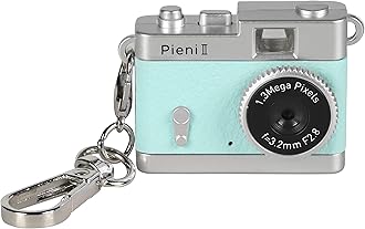 Kenko 144329 Pieni II Digital Toy Camera, Mint, Keychain Set, 1.31 Megapixels, Photo and Video Capturing Function, Micro SD Card Slot