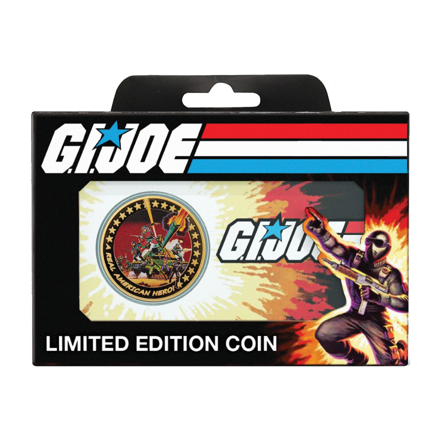 FaNaTtik G.I. Joe 60. rocznica 24k złocona edycja limitowana moneta w pudełku kolekcjonerskim – Prawdziwy Amerykański Bohater - Oficjalnie licencjonowany produkt