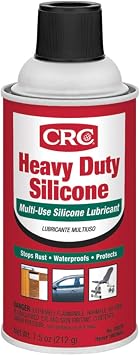 CRC Heavy Duty Silicone Lubricant 05074 7.5 Wt Oz., Multi-Purpose Silicone Lubricant for High Temperature Applications