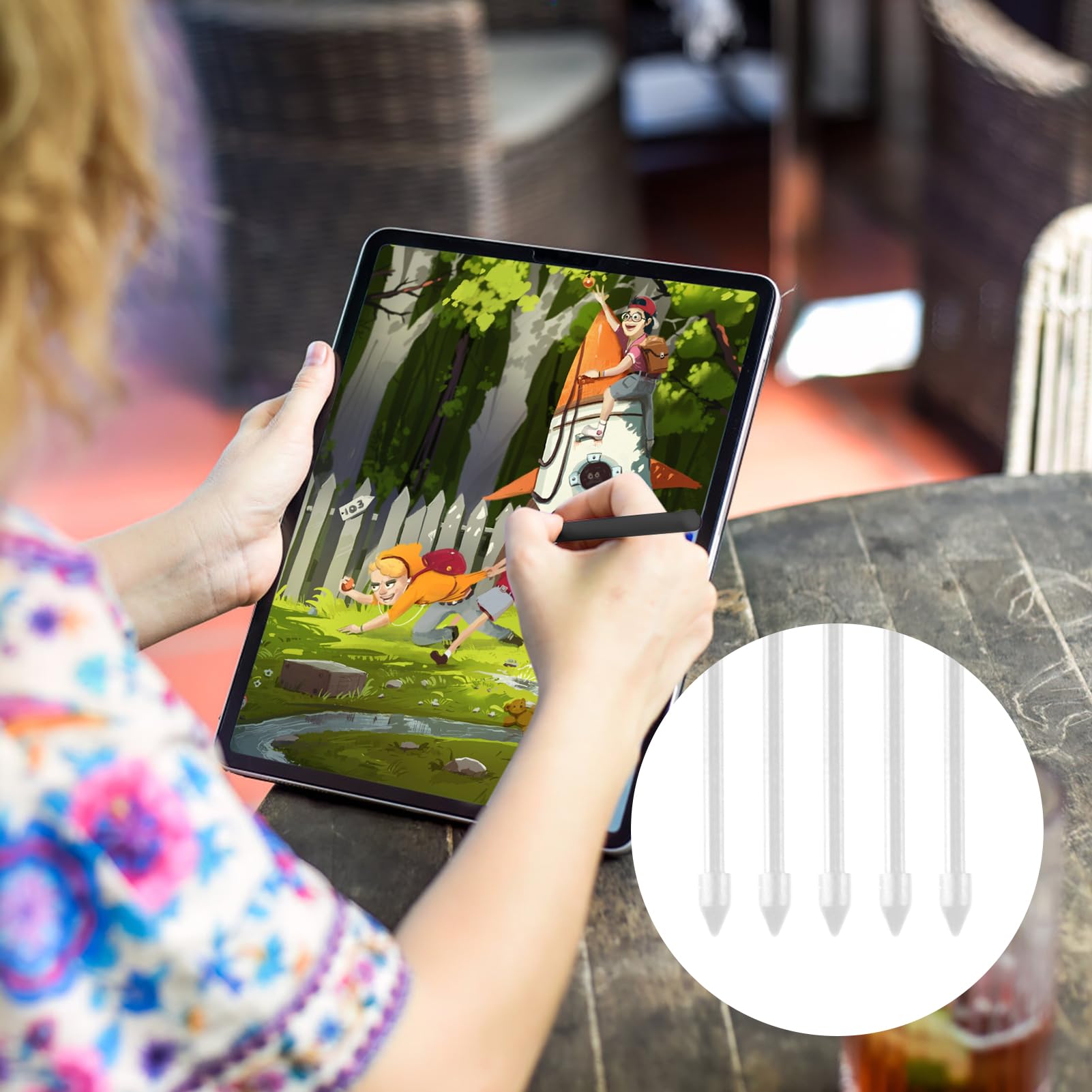 Compatible Boox Samsung Lot De 2 Pointes Stylo Titane Fines - Compatible BOOX Pen 2 Pro, IReader, Samsung Série S/Note - Pour Tablettes Pointe Stylet Titane