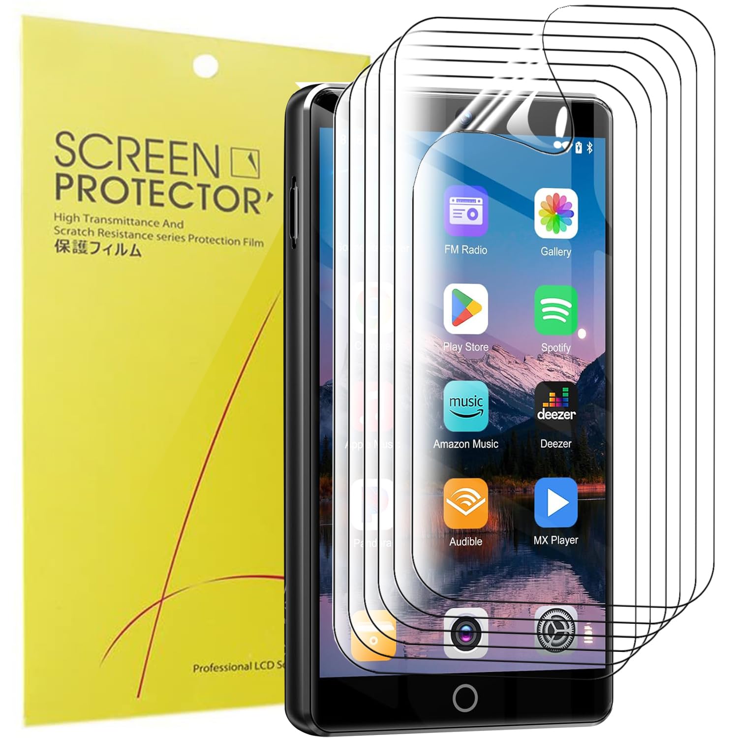 Lot De 6 Films De Protection Écran TPU Pour Lecteur MP3 Fanvace M36 (4.0") - Transparent, Antitraces, 0,1 Mm