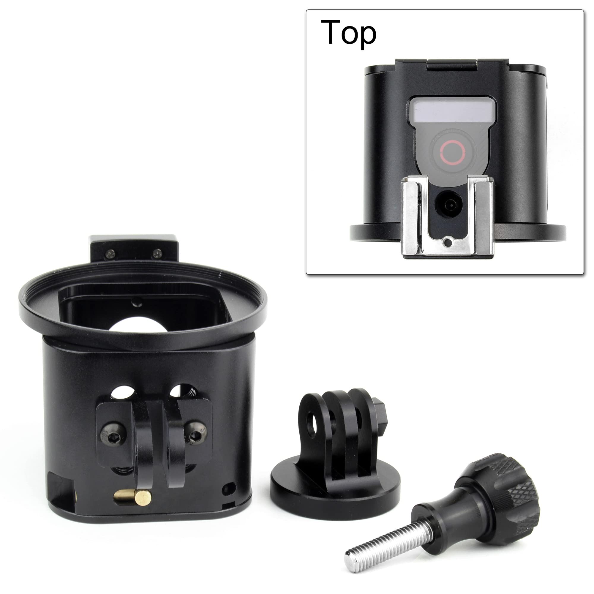 Kit de remplacement pour caméras de Session GoPro HERO 5/4, cadre métallique en aluminium, verre, profil bas, bague d'objectif, Kit pour caméras de Session Kit de remplacement pour caméras de Session GoPro HERO 5/4, cadre métallique en aluminium, verre, profil bas, bague d'objectif, Kit pour caméras de Session