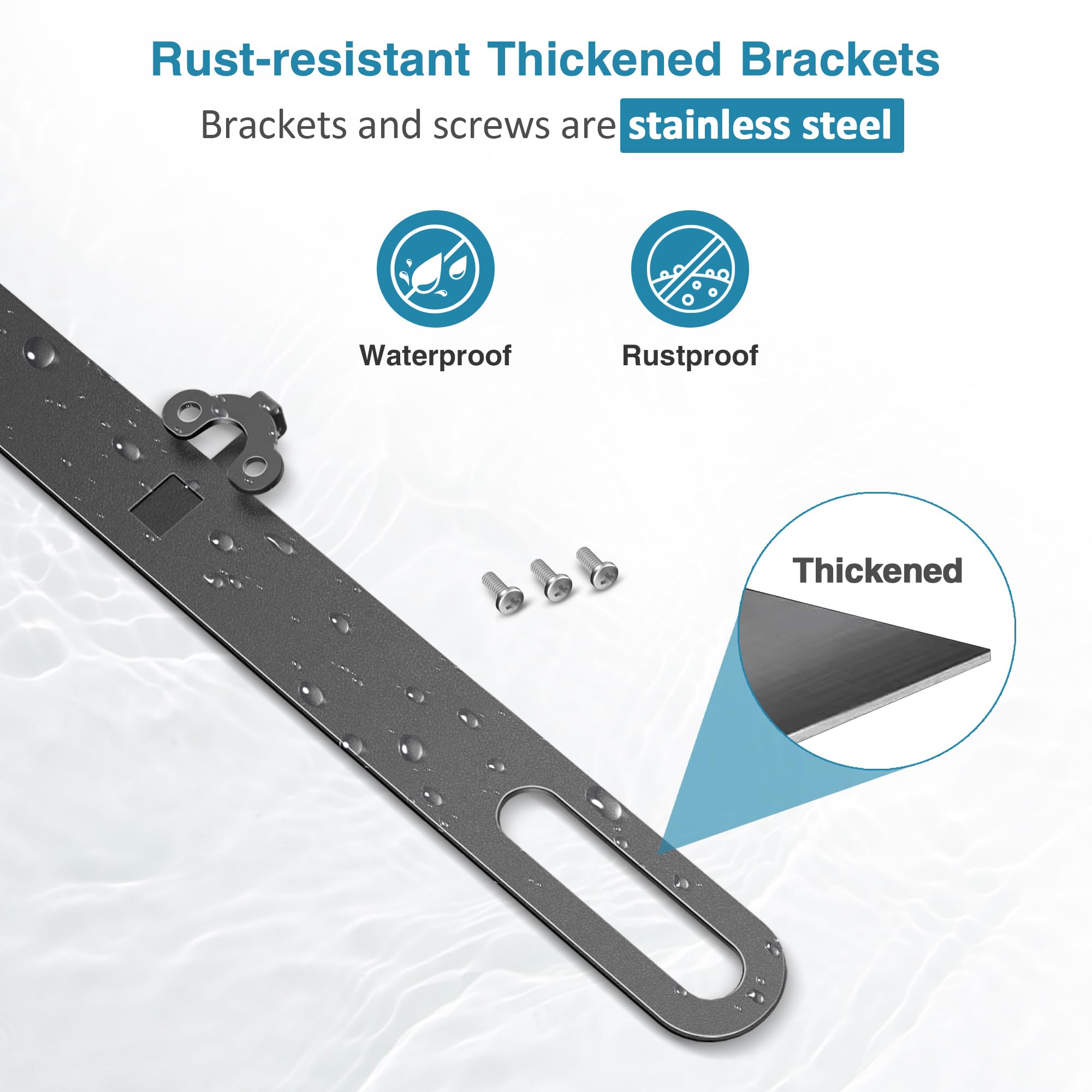 Stainless Steel Backup Camera Mount - Universal License Plate Bracket For Cars & Trucks