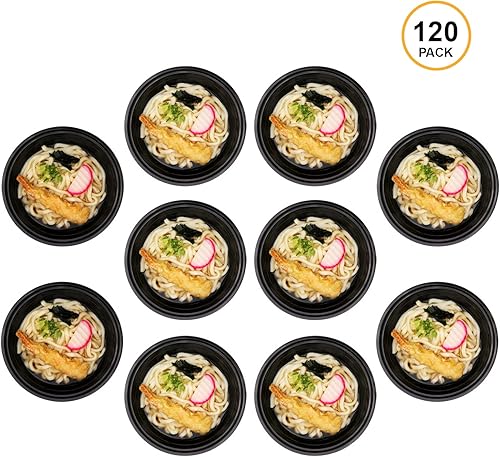 Miniatura 2 de Freshware Recipientes de comida (paquete de 120) cuencos de plástico con tapas para sopa y ensalada, contenedores de almacenamiento de alimentos,