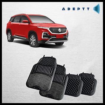 Adeptt 5pcs PVC Car Floor/Foot Mat/dustproof/Waterproof/Foldable/Antiskid for M G Hector