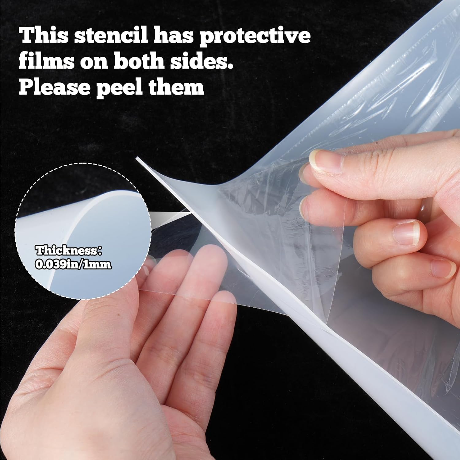 36 Inch Handicap Parking Stencil with Tape Border, Reusable White Silicone Wheelchair Symbol Stencil 1mm Thick, Pavement Marking Kit for Asphalt Concrete