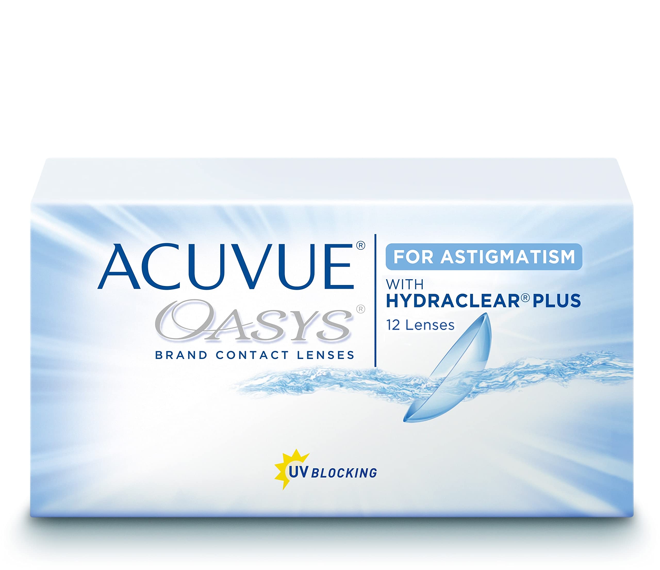 ACUVUE® OASYS for ASTIGMATISM con tecnología HYDRACLEAR® PLUS - Lentillas quincenales -protección UV - 12 lentes