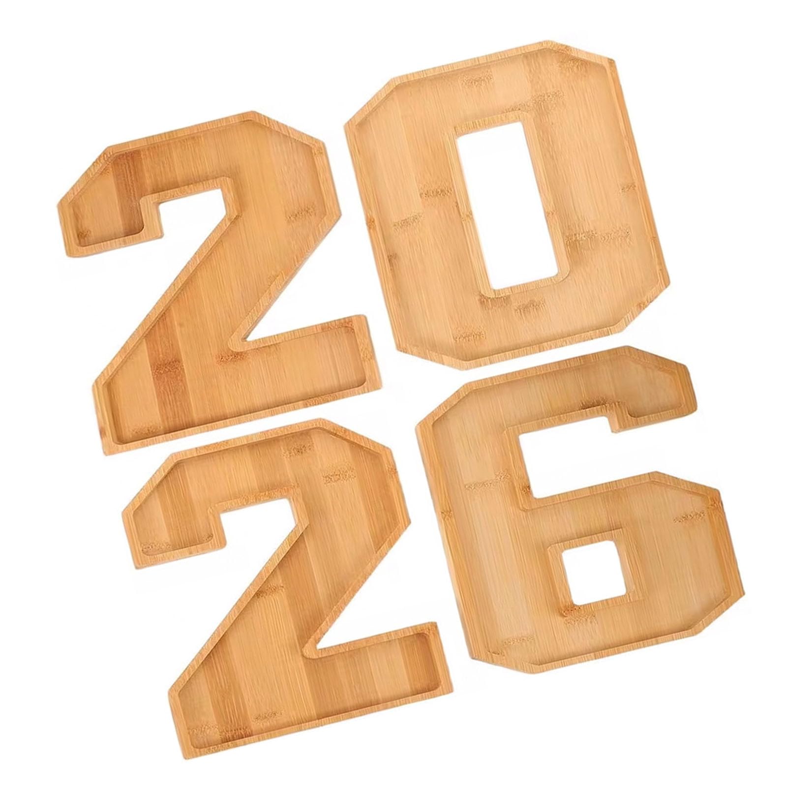 2026 Graduation Party Wooden Tray for Cheese Fruit Snacks Display and Decoration Perfect As Memorable Gift Celebration Artifact Celebrations and Photo Props