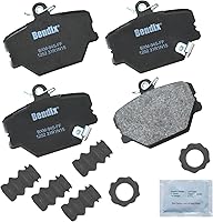 Vista 436 de Pastillas de Freno Delanteras Cerámicas Bendix Priority1 CFC430A para Modelos Selectos INFINITI G35, I30, Nissan 350Z, Altima, Juke, Maxima, Sentra