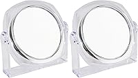 Vista 1 de Rucci Clear Vanity Mirror, 1X/10X M821 Mirror Clear Acrylic 6.5 Inch (Pack of 2)