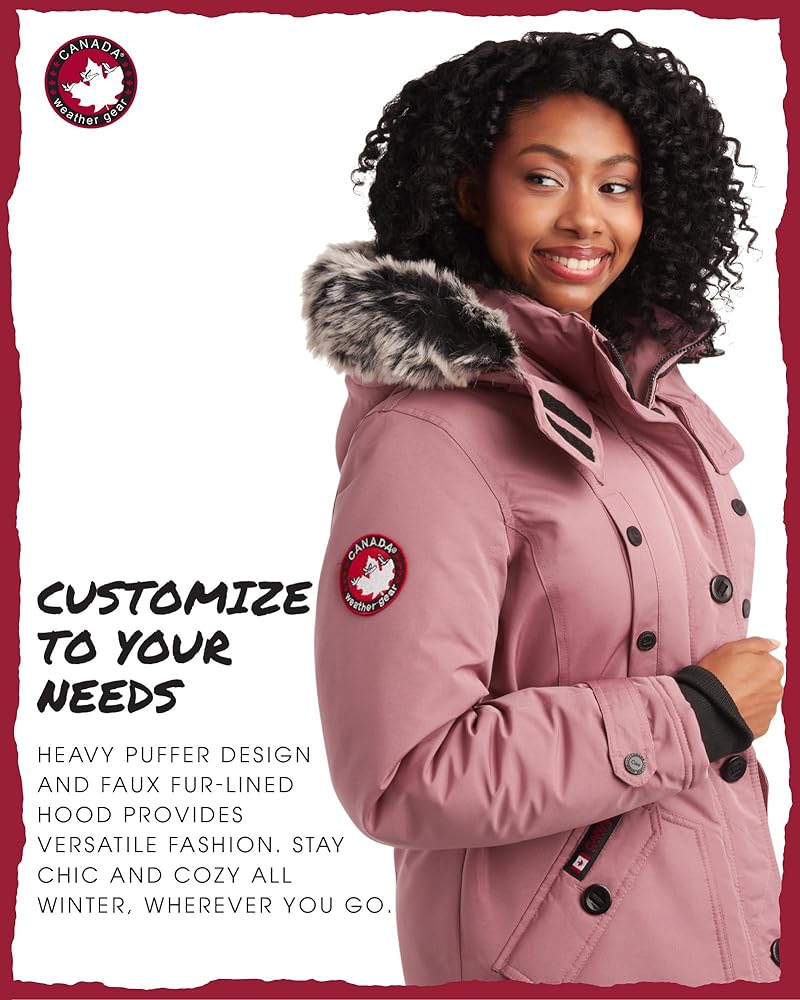 [新品]Canada Weather Gear レディースパーカージャケット Amazon.com: CANADA WEATHER GEAR Women's Winter Coat
