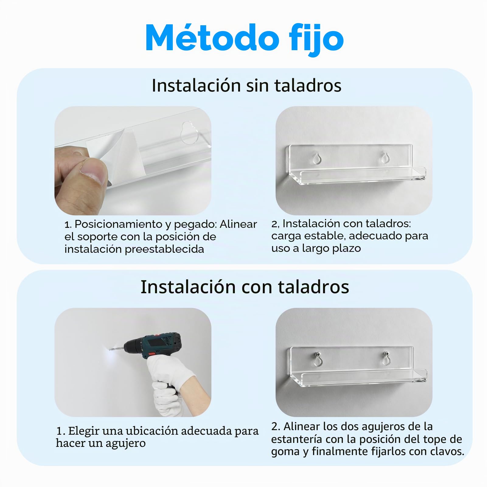 6 Piezas Discos de Vinilo Transparente, Estantería Mural Transparente, Soportes Flotantes de Acrílico Para Discos, Estantería Para Vinilos, 10 x 3,5 x 3 cm.
