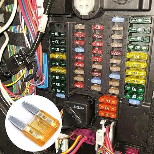 Miniatura 5 de Paquete de 1000 fusibles automáticos de 5 amperios APMATM de 32 V Mini Blade Style Fuses 5A Protección contra cortocircuitos (5 AMP)