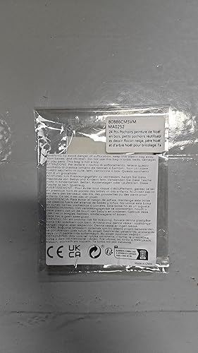 Miniatura 8 de 24 plantillas de Navidad para pintar sobre madera, pequeños copos de nieve reutilizables de Papá Noel, árbol de Navidad, plantillas de pintura para